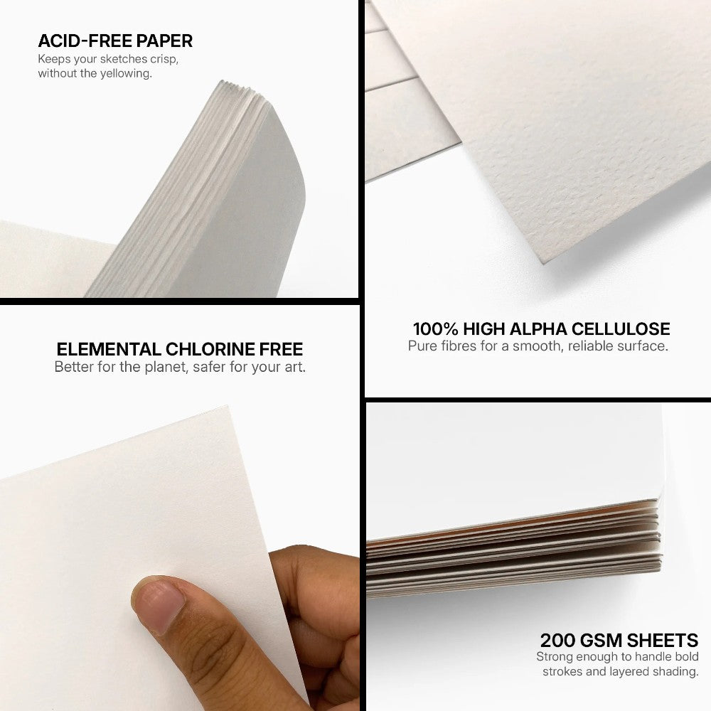 Mooch Artist Watercolour Paper - Cold Pressed 200gsm & 300gsm